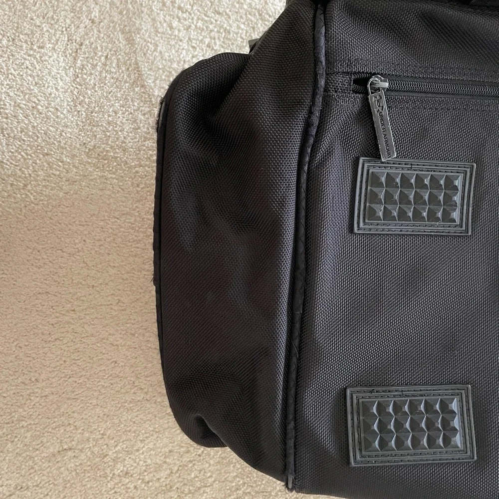 Under Armour Black and Gray Duffel Bag